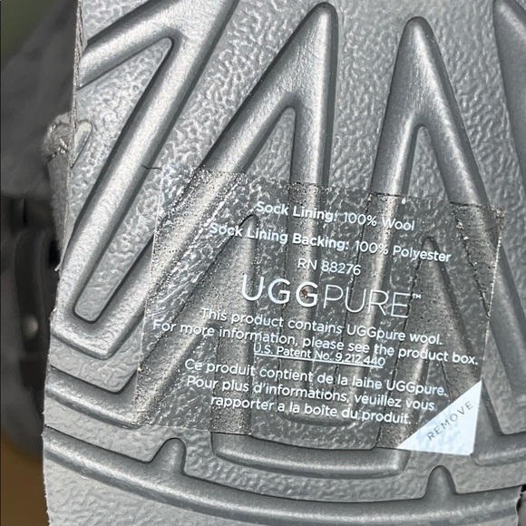 UGG Womens W NASH 1012446 Gray Snow Boots Fur Lines Pull On Size 10 NEW in Box - Picture 6 of 10